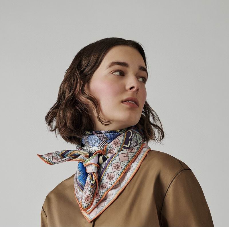 Hermes silk scarf 90X90cm E07 (3)